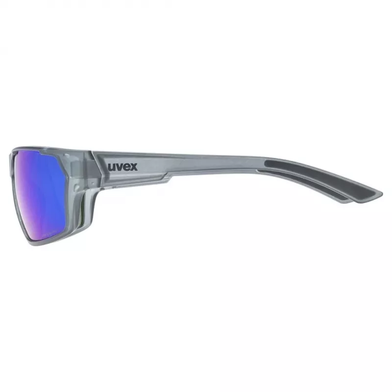 Polarized sunglasses Uvex Sportstyle 233 P - smoke mat/mir.blue
