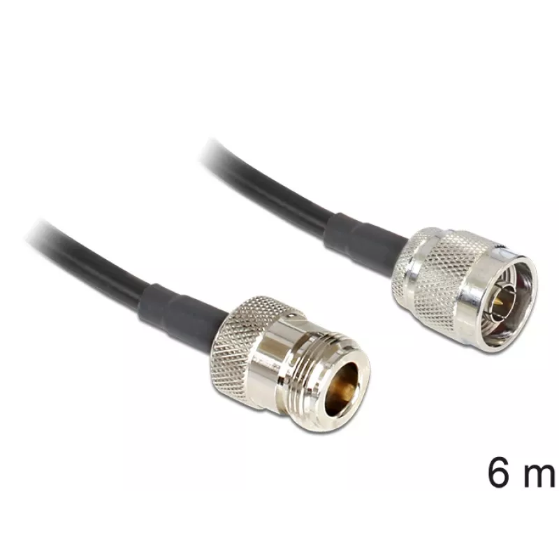 Coaxial Cable LMR195 DeLOCK 88683 6 m Black