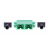Extralink SC/APC Duplex Adapter, Single-mode, Green