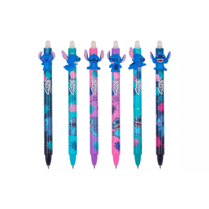 Retractable erasable pen Cool Pack Disney Stitch 54908PTR, gel ink, retractable tip