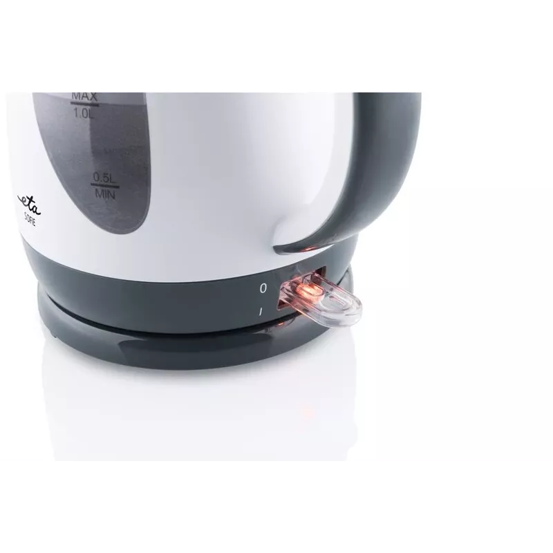 Electric kettle ETA Sofie 1 L 2200 W, white plastic, 360° base