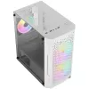 ATX AEROCOOL TRINITY MINI FRGB MICRO MINI TOWER CASE WITH GLASS PANEL (WHITE)