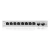 Managed L2 Gigabit Switch Zyxel GS1200-10v3 — 8x Gigabit (10/100/1000), 20 Gbps, MAC 4000, desktop, grey