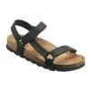 Sandals Scholl unisex, nubuck leather upper, leather Bioprint insole, EVA outsole, EU 46, black