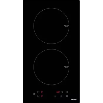 Induction hob MPM 30-IM-06, built-in 2-zone 52 cm, glass top, 2×1500 W (boost 2000 W), touch control, timer