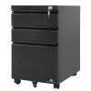 Office drawer unit Maclean MC-850 Black Metal 2 drawers