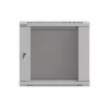 Lanberg WF03-5309-10S 9U Wall-Mount Rack Cabinet 19 inch 540x350 mm Grey Tempered Glass Door Flat-Pack