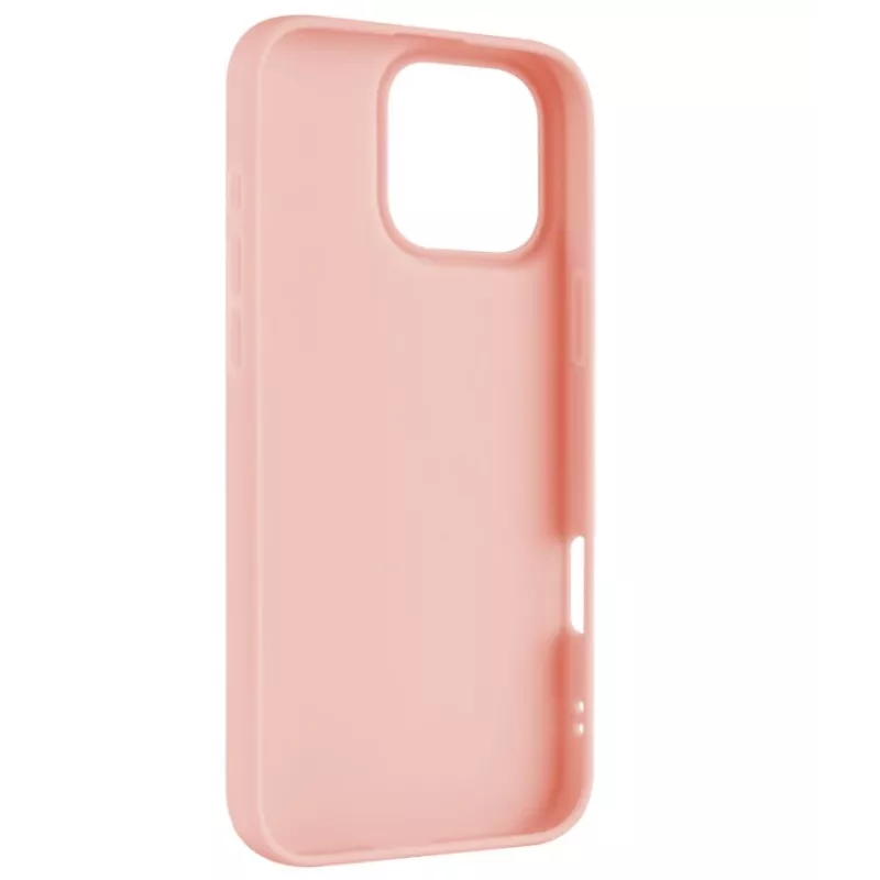 Protective back cover FIXED for Apple iPhone 16 Pro Max, rubberized finish, pink