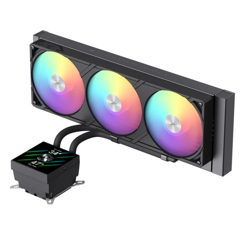 Gamemax CPU Liquid Cooler | GLACIER 360 LCD BK | Intel, AMD