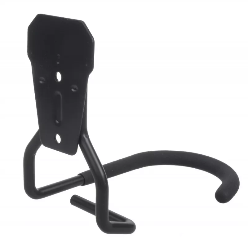 Wall bike mount MACLEAN MC-433 vertical bicycle hanger, foldable, adjustable width, for bikes up to 20 kg, black