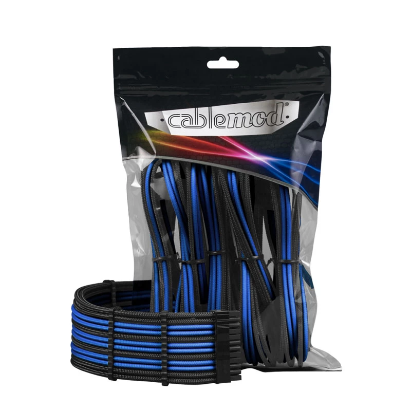 CableMod CableMod PRO ModMesh 12VHPWR cable extension kit black/blue — 12VHPWR GPU power extension