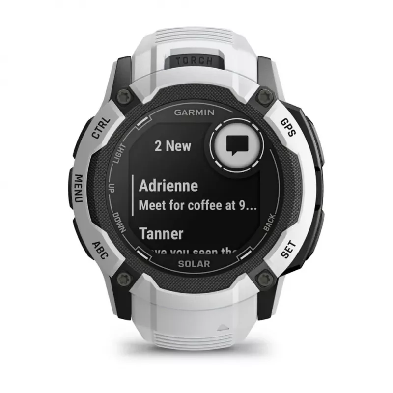 Garmin Instinct 2X Solar 2.79 cm (1.1) MIP 50 mm Digital 176 x 176 pixels Touchscreen White GPS (satellite)