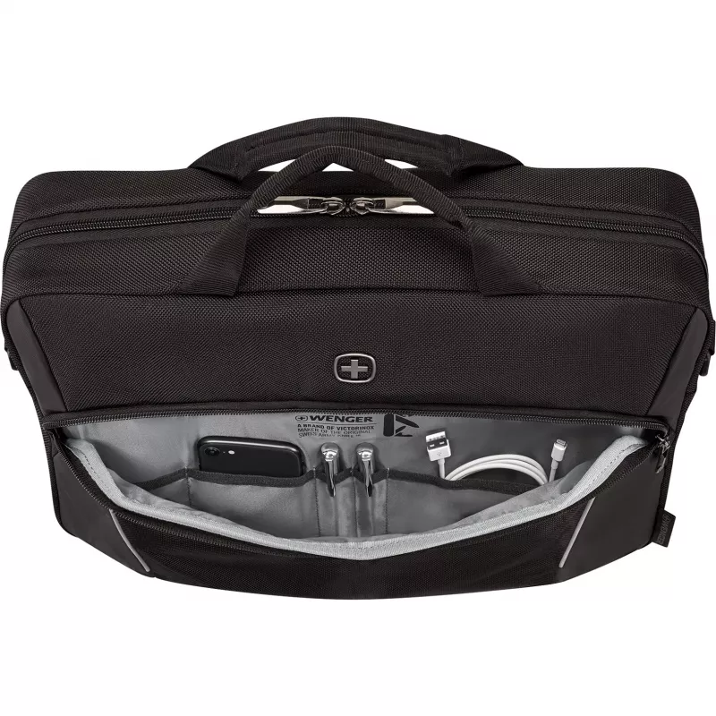 Laptop Briefcase Wenger XE Compact Brief 16 with Tablet Pocket, Black