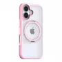 Protective phone case Torras Ostand R Fusion for iPhone 16 — Pink, slim lightweight scratch and minor impact protection