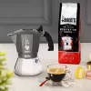 Coffee maker BIALETTI BRIKKA INDUCTION 4TZ 180 ml Anthracite, Silver