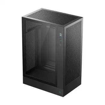 PC case DeepCool CH170 PLUS Tower Black — micro-ATX/mini-ITX, tempered glass, USB-C, top PSU