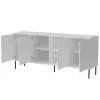 4D ABI chest of drawers 200x45x88 matt white