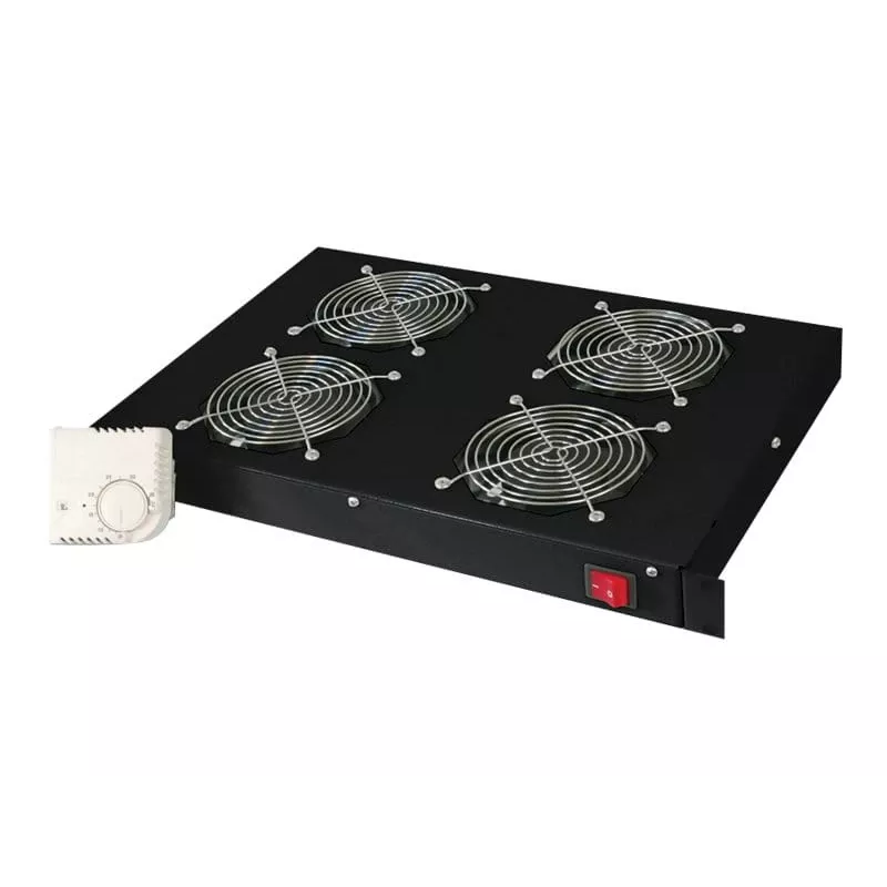 Vented blank panel Digitus DN-19 FAN-4-HO-SW