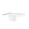 Wall-mounted rack Leifheit Telegant 30 Protect White, width 720 mm, depth 370 mm, 3 m line