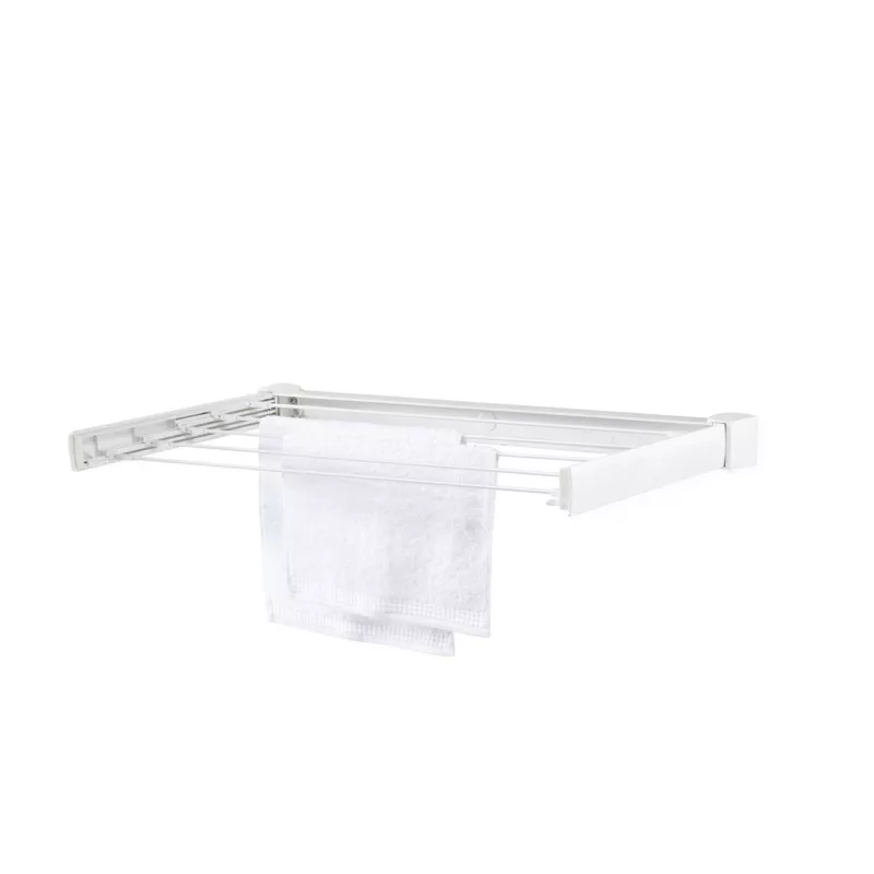 Wall-mounted rack Leifheit Telegant 30 Protect White, width 720 mm, depth 370 mm, 3 m line