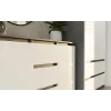 Chest of Drawers 2 Doors 3 Drawers top e shop M-MP-K-MAL-2D3S-ANTBIA — Anthracite frame, White doors, 1200×750×400 mm