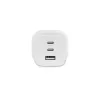 Dicota Power Supply - compact, GaN - 65 Watt - 5 A - PD 3.0 - 3 Output Ports (2 x USB-C, USB)