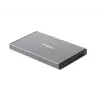 External HDD/SSD enclosure NATEC Rhino GO — 2.5 inch SATA, 9.5 mm, USB 3.0, aluminium, grey, up to 4 TB