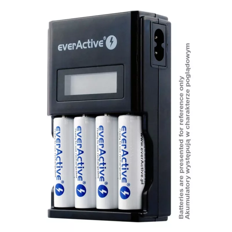 Battery charger everActive NC450B — 4‑cell AAA charger, 110/230V AC, black
