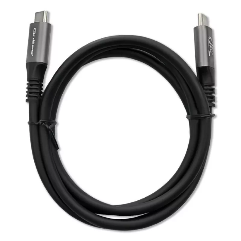 USB-C cable QOLTEC USB4 240W for Thunderbolt 3/4, 40 Gbps, 240 W power delivery