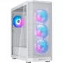 FARA 514X, Tower-Enclosure White, Tempered Glass