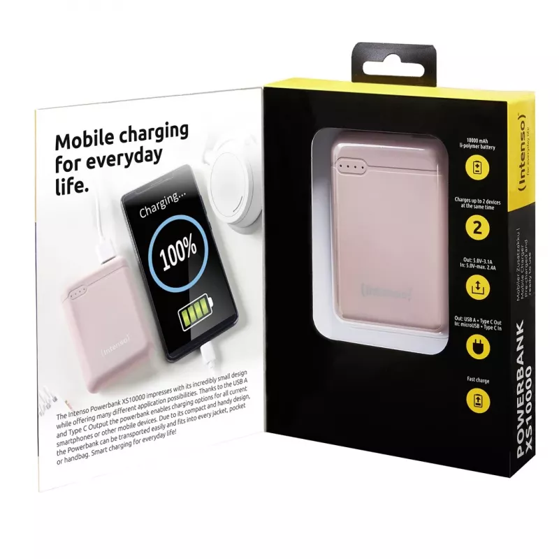 Intenso XS10000 Lithium Polymer (LiPo) 10000 mAh Rose