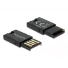 DeLOCK USB 2.0 Card Reader Black Micro SD MicroSDHC MicroSDXC 480 Mbit/s