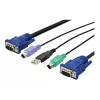 KVM Cable USB Digitus DS-19232 3m PS/2