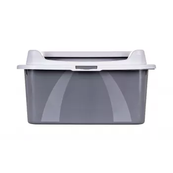 Litter box DIAMENTIQ Bonita grey plastic 571×392×209 mm, 1 kg