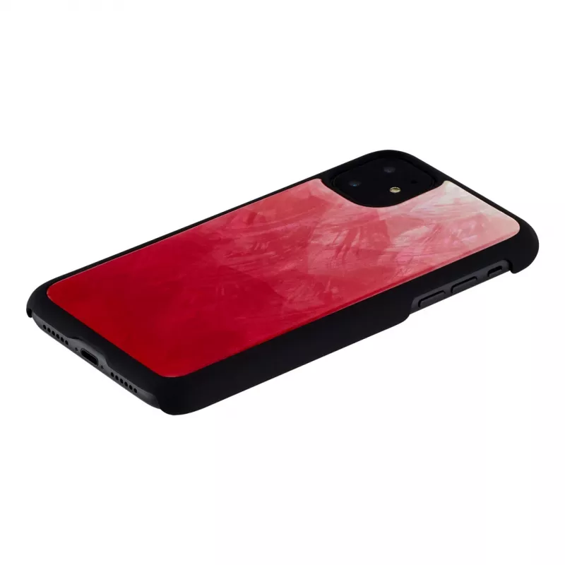 Smartphone case iKins for iPhone 11 — Pink Lake with black accents