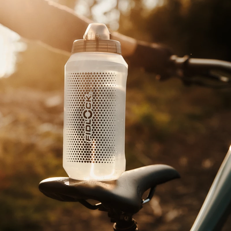 Fidlock Twist Bottle 750 Compact + Bike Base clear black