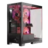 PC case MODECOM Volcano SPACE APEX ARGB Midi Tower, tempered glass, USB-C, supports ATX/microATX/Mini-ITX, GPU up to 430 mm, CPU cooler up to 180 mm