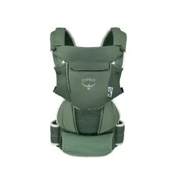 Child carrier Osprey Poco Soft (model 10006178/818/O/S) in green — framed toddler carrier for hiking