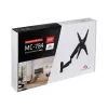 TV gas spring bracket MACLEAN MC-784 for 32–55 inch TVs, adjustable tilt and height, max load 21 kg, wall mount, black