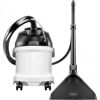 Cylinder vacuum Kärcher SE 5 — Dry & Wet, 1000 W turbine, 4 L dirty/4 L fresh water tanks, 6 m cord