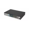 Switch Extralink VIRTUS V3 Unmanaged L2 16x Fast Ethernet (10/100) PoE 1U Black