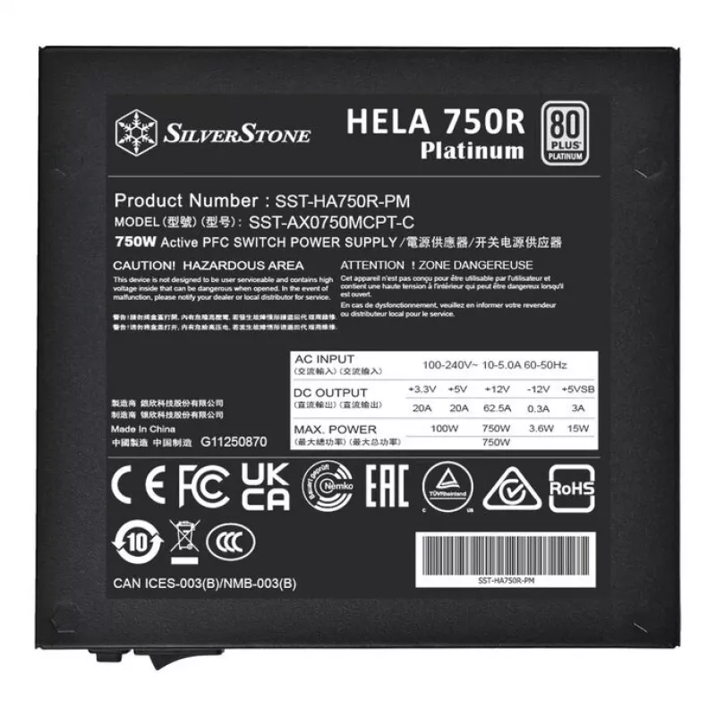 Power Supply SilverStone HELA 750R 750 Watt