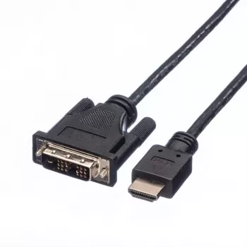 ROLINE Adapter Cable HDMI to DVI-D (Single Link) - 1,5m - Black (11.04.5516)