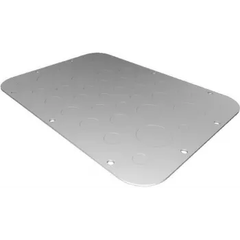 Rack plate Rittal AX 2575.100 — steel, light grey, 301×221 mm