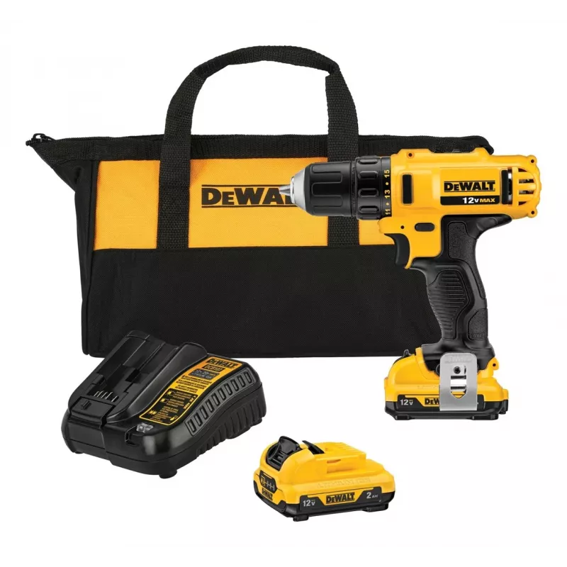 DeWALT DCD Keyless 10.8V Cordless Drill Driver Li-Ion, Euro Plug