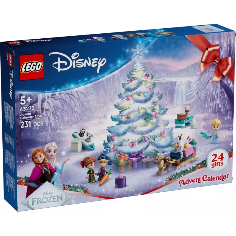 Construction toy LEGO Disney Frozen Advent Calendar 2025 set 43273 — 231 pieces, 4 minifigures, age 5+