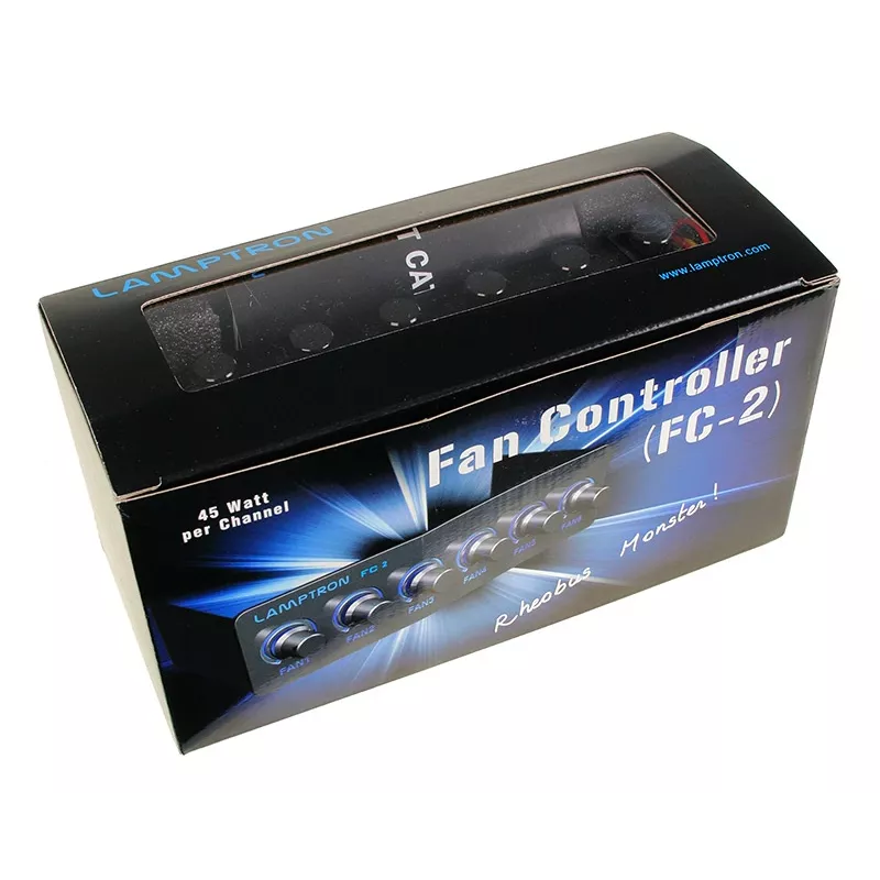 Fan controller Lamptron FC2 4-channel 30W (PWM/voltage control for PC cooling fans)