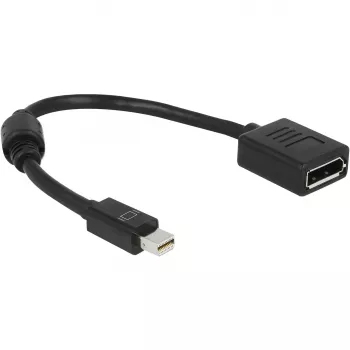 DisplayPort cable DeLOCK 65554 Mini DisplayPort 0.21 m Black