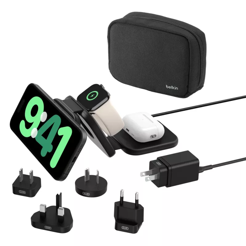 Belkin BoostCharge Pro Headphones Smartphone Smartwatch Black USB Wireless Fast Charging