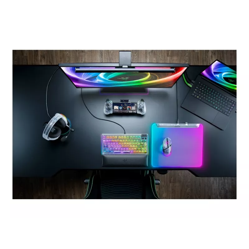 Gaming mouse pad Razer Firefly V2 Pro White — RGB backlit, USB-powered, non-slip base
